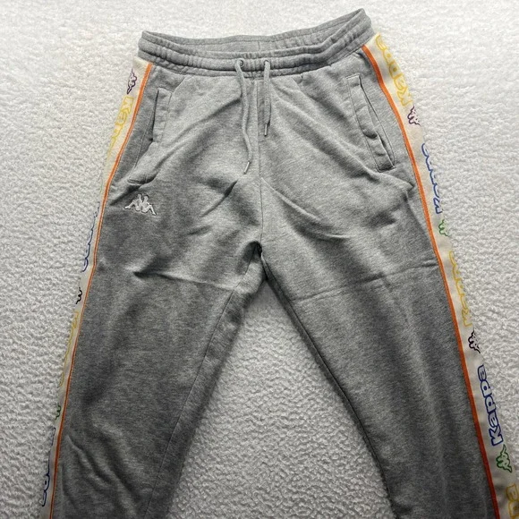 KAPPA Sweatpants Womens Small Gray Fleece Jogger Adult No Drawstring - Picture 3 of 16